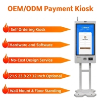 Kiosco de Autoservicio para Pedidos y Pagos OEM ODM con SDK, Lector de Códigos de Barras, Pago POS y QR para Restaurantes de Comida Rápida y Centros Comerciales