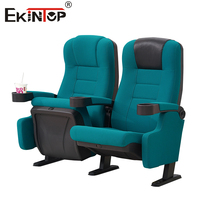 Chaises de théâtre Ekintop, mobilier d'église, chaise d'auditorium, mobilier de théâtre moderne, chaise pliante avec tablette d'écriture