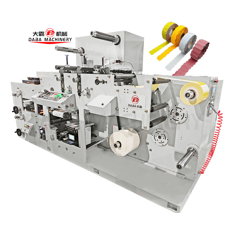 Color Daba DABA 2 Color Wavy Cut Sequential Label Printing Machine