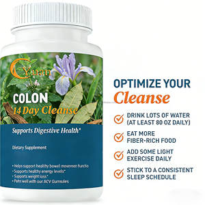 OEM/ODM Eigenmarke Darmreinigung 14-Tage Fortgeschrittene Entgiftung mit Cascara Sagrada, Flohsamen, Senna-Blättern und Probiotika, Nicht-GVO - Product Image 5