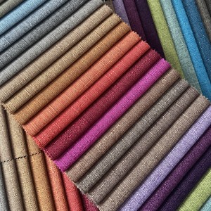 Textiles et décorations pour la maison, tissu aspect lin 100% polyester, tissu d'ameublement aspect lin pour canapé, chaise, coussin, nappe - Product Image 4
