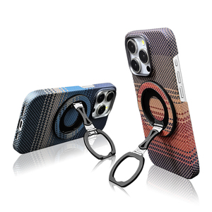 Supporto ad Anello Magnetico Regolabile in Fibra di Carbonio e Lega <span class=keywords><strong>per</strong></span> <span class=keywords><strong>iPhone</strong></span> Air Pro Max - Multicolore - Product Image 1