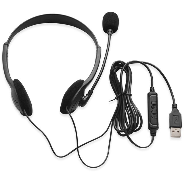USB Wired Gaming Headset with Mic Over Ear Earphone Headphones