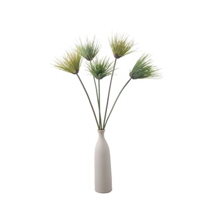 Rama de hierba artificial CallaFloral, color café, de PVC y goma suave, rama individual para decoración del hogar y bodas. - Product Image 5