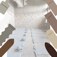 Matras Yoga Warna Beige Nude Sand dengan Logo Kustom, Anti Selip, Kepadatan Tinggi untuk Latihan di Gym, Studio Kebugaran, dan Latihan di Rumah