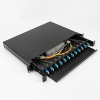 Terminal Serat Optik ODF Luar Ruangan FTTX FTTH Distribusi 24 Core 1u 24 Port Patch Panel