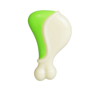 Jouet à mâcher pour chien en nylon PU, forme de jambe de poulet, taille moyenne, durable, pour le nettoyage des dents, saveur bœuf - Product Image 3