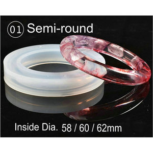 Yuye sottile + ampio braccialetto in Silicone stampo per donne colata resina epossidica braccialetto stampo gioielli da te Moule in Silicone stampi per resina - Product Image 5