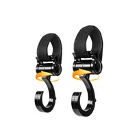 Crochets multifonctionnels rotatifs à 360 degrés en plastique ABS pour poussette et berceau, lot de 2, modèle HT013