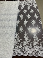 Tissu en tulle brodé fantaisie, nouveau design, pour mariage, mariée, dentelle à cordon de haute qualité, tissu brodé, lot en stock, sac, jouet