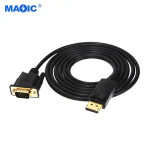 Cables Commonly Used Accessories 1.8M Displayport to VGA Converter Cable DP to VGA Adapter Cable for Laptop Projector