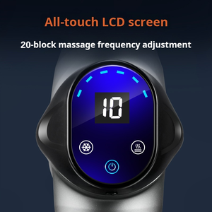 2025 nuevo producto gimnasio Fitness vibración masaje dispositivo pantalla táctil atletas percusión masaje profundo calor frío pistola de masaje - Product Image 5
