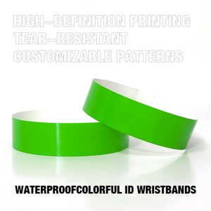 Customized Logo & Color Waterproof Heat Transfer Printed <b>Tyvek</b> Wristbands for Promotional Events - Product Image 3
