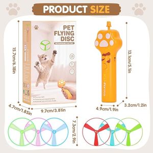 Disco Volador Interactivo para Mascotas, Juguete Recargable por USB para Gatos, Spinner Giratorio para Perros y Gatos, Juego en Interiores - Product Image 5