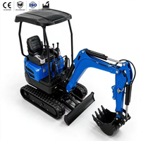 Mini-excavatrice compacte de 3 tonnes, profondeur de creusement de 1800 mm et hauteur de creusement de 2680 mm pour travaux d'excavation profonde