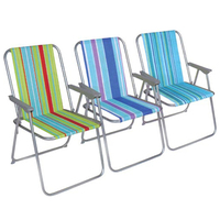 Chaise pliante légère et imperméable en métal pour pêche, camping, randonnée, pique-nique, pelouse et plage – Vente en gros