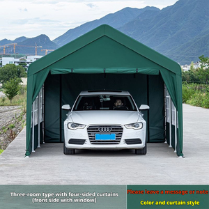 Abri de voiture pliable portable OEM ODM, cadre en acier robuste, finition thermolaquée, design simple pour le stationnement des voitures, utilisation en garage - Product Image 6