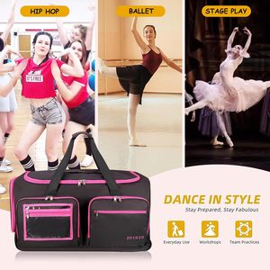 Free Sample Garment Rack Rolling Dance Bag Upgrade Dance Competition Bag <b>Suitcase</b> <b>Wheels</b> Collapsible Dance Duffle Bag - Product Image 5