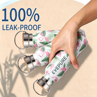 Bouteille d'eau isotherme à double paroi en acier inoxydable haut de gamme, sans BPA, isolation thermique écologique, OEM/ODM