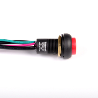 TOOWEI Interrupteur à bouton-poussoir rond à verrouillage automatique 16 mm LED IP67 étanche pour appareils réseau intelligents