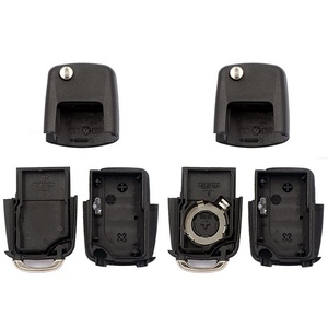 Vvdi thay thế vỏ keydiy phụ máy <span class=keywords><strong>Shell</strong></span>-A01 chìa khóa Volkswagen hai nút gấp ABS đen vỏ chìa khóa xe - Product Image 4
