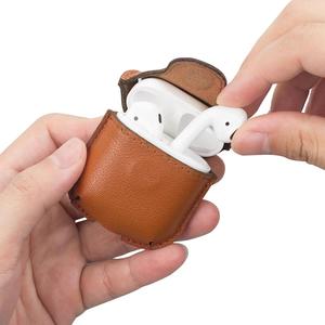 Gran <span class=keywords><strong>oferta</strong></span> 2019 Funda de cuero auténtico para Airpod funda a prueba de terremotos inalámbrica - Product Image 6