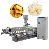 Machine extrudeuse de maïs soufflé à double vis électrique automatique de haute qualité, équipement multifonctionnel pour chips de maïs soufflé