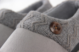 Chaussons d'intérieur en daim pour hommes G1, dessus anti-rides, mousse à mémoire de forme anti-affaissement, semelle extérieure en TPR <span class=keywords><strong>ultra</strong></span> douce, pour l'hiver - Product Image 5