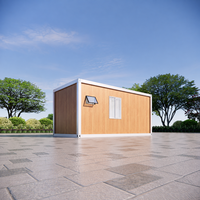 Maison modulaire préfabriquée moderne en bois grainé, maison portable en kit pour bureau de jardin, chambre d'amis et hébergement temporaire