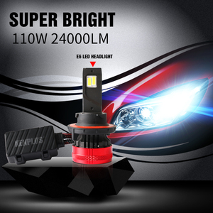 Xenplus Nuovi Fari a <span class=keywords><strong>LED</strong></span> <span class=keywords><strong>H7</strong></span> H11 per Auto, Lampadine <span class=keywords><strong>LED</strong></span> E6 110W 24000LM, Fari <span class=keywords><strong>LED</strong></span> H13 H4 9004 9007 - Product Image 3