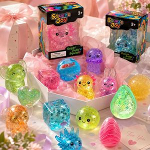 Sparkling Water Squishies Cute Sea Friends Bubble Texture Heart Gem Egg Hand Relief Kids Prize Gift Assortment - Product Image 5