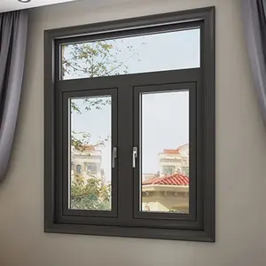 Создание удобного жилого пространства изысканный дизайн двойной стеклянный каркас премиум алюминиевые створчатые окна для дома и офиса