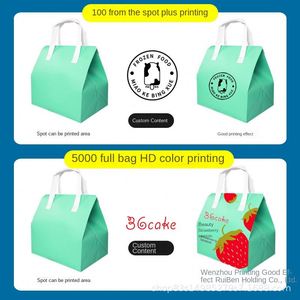 Takeaway Insulated Non-woven Foldable Portable Cooler Bag with Zipper Closure and Handled - Product Image 3