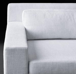 Rhohohill personnalisé luxe <span class=keywords><strong>tissu</strong></span> de lin blanc ensemble de canapés en bois massif rétro salon villa canapé meubles de salon ensemble de canapés - Product Image 6