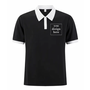 Nouveau design, chemises de golf respirantes et solides pour hommes, en coton, vente chaude, élégantes, service OEM, haute qualité pour le port quotidien - Product Image 2