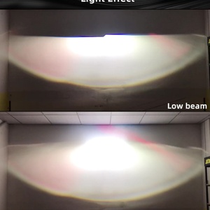 Factory Promotion 2 Inch Bi Led Projector Lens Headlight with Red Led Devil Eye 43w 6000k Automotive Motorcycle LED Headlamps - Product Image 5