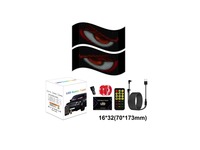 Écran LED souple pour voiture 16*32 USB étanche avec contrôle via application Bluetooth, matrice de pixels pour la publicité