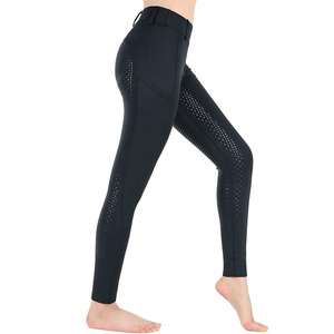 กางเกงขี่ม้าสำหรับผู้หญิงเสื้อผ้านักขี่ม้าแบบเต็มตัวทำจากซิลิโคน - Product Image 3