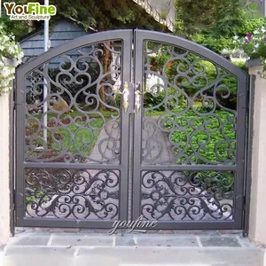 Arche de jardin, porte fantaisie en fer forgé, petits modèles de porte principale