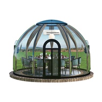 Romantique En Plein Air Restaurant Hôtel PC Et Cadre En Aluminium Resort Transparent Dôme Bulle Préfabriqué Tente Maison