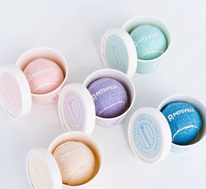 JOYPETペットサプライヤー環境にやさしいカスタムロゴ投げ犬の噛むおもちゃ卸売ゴムペットテニスボールインタラクティブ犬のおもちゃボール - Product Image 2