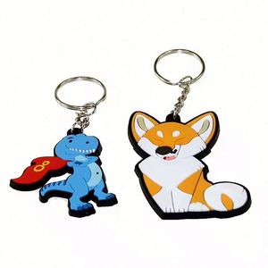 Custom 2d Soft Pvc Keychain Key Chain logo Soft Rubber <b>Keychains</b> Silicone Keyring Rubber <b>Personalized</b> 3d Customized KEY CHAIN - Product Image 5