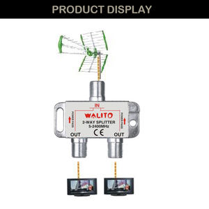 <span class=keywords><strong>Répartiteur</strong></span> d'<span class=keywords><strong>antenne</strong></span> TV, <span class=keywords><strong>répartiteur</strong></span> de câble coaxial 4 voies avec passage de puissance, 1 entrée 4 sorties - Product Image 5