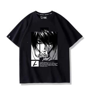 เสื้อยืดแขนสั้นสไตล์เดียวกันสำหรับทุกเพศ ลายอนิเมะไลท์ ยาคามิ สินค้าคอสเพลย์ญี่ปุ่นแบบสองมิติ ลายอิทาชา - Product Image 4