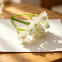 Accessoire capillaire minimaliste en plastique, fleur artificielle de gypsophile, faite à la main, pour couronne de cheveux DIY, écologique, pour usage extérieur