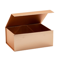 Boîte cadeau en carton personnalisée avec logo pour chocolats, finition mate, écologique, ruban doré de luxe pour la Saint-Valentin
