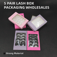 Paire de faux cils naturels longs et épais, emballage personnalisable, fabriqués en Chine, sans cruauté, en papier/carton, fabriqués à la machine