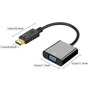 Adaptador DP DisplayPort a VGA, convertidor 1080p para monitor de computadora, proyector, accesorios para computadora portátil - Product Image 3