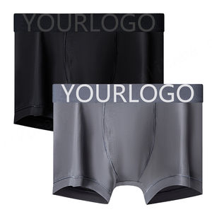 Nouveau design de boxers personnalisés pour hommes, shorts de sous-vêtements, 95 coton, 5 élasthanne, shorts tricotés à taille moyenne et confortables pour hommes - Product Image 2