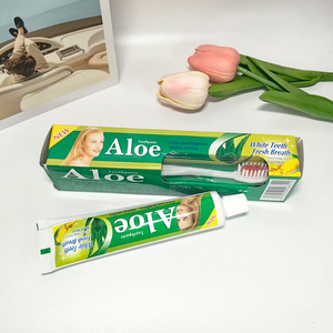 <span class=keywords><strong>Dentifrice</strong></span> Herbal à l'Aloe Vera 105g avec Brosse à Dents, <span class=keywords><strong>Bio</strong></span>, Sans Fluor, Nettoyage en Profondeur, Blanchiment des Dents, Usage Domestique, Dents <span class=keywords><strong>Sensibles</strong></span> - Product Image 4